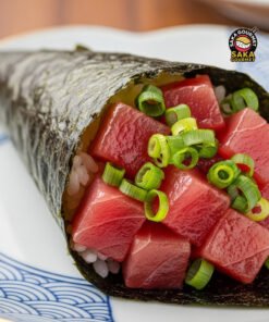 Temaki de atum fresco completo