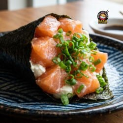 Temaki de Salmão Fresco completo